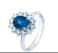 Ringe Mirco Visconti Dame in Weißgold Zaffiro 1.17 Ct U116/B20Z - U116/B20Z